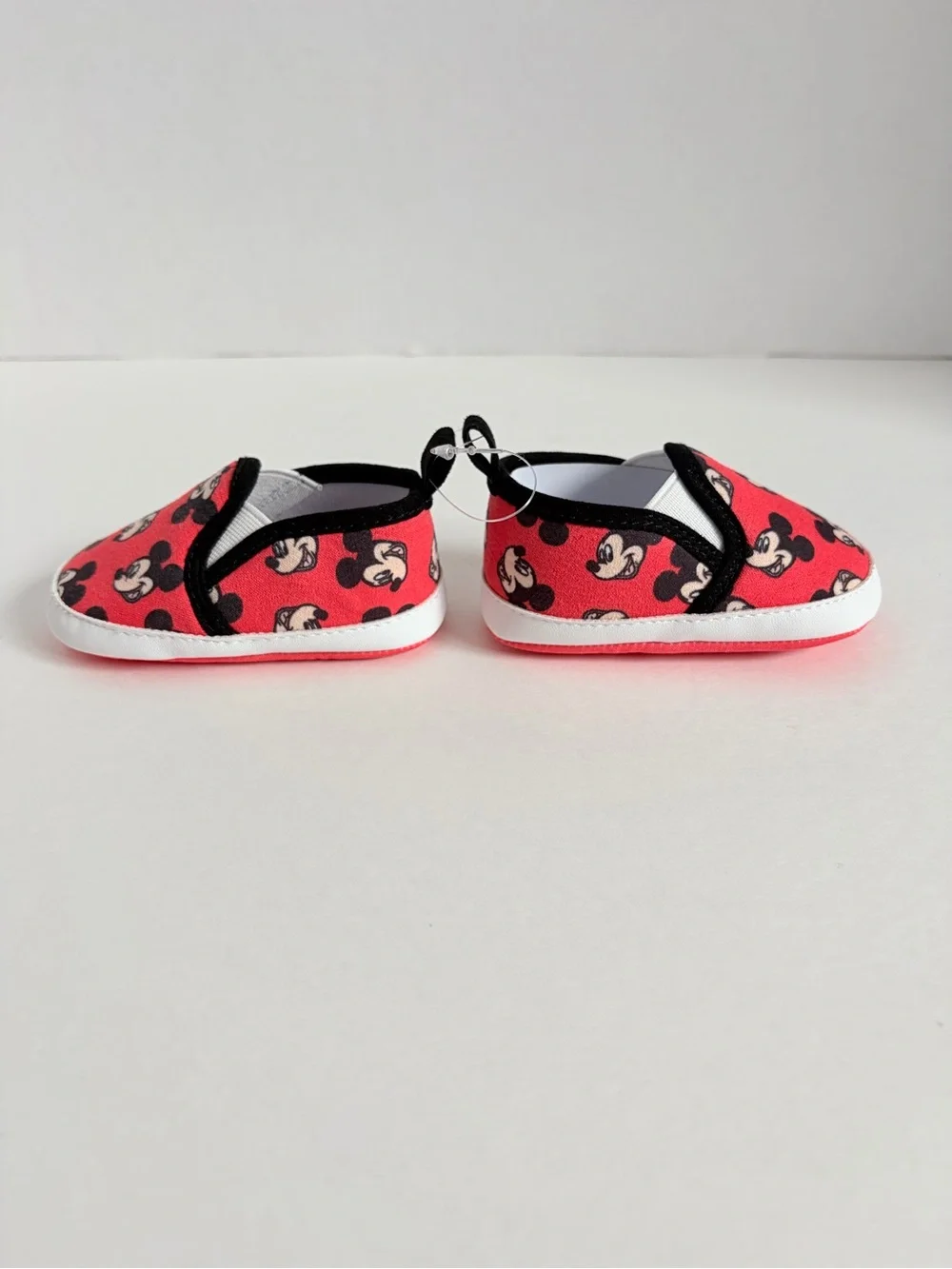 Disney Baby Infant Shoes Mickey Mouse First Walker Red Black Size 3 6 Months